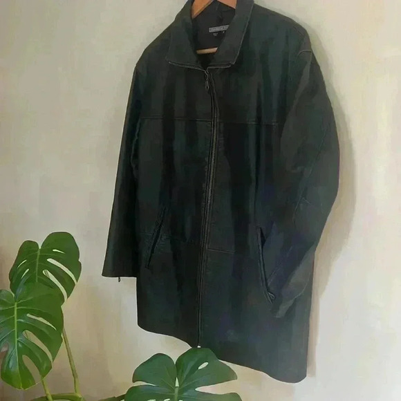 Vintage Y2K Genuine Leather Patchwork Jacket - Picture 4 of 5